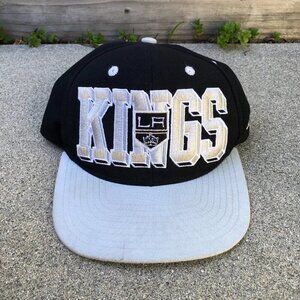 Vintage REEBOK NHL LA KING Snapback Hat Men's One Size Embroidered Cap B…​